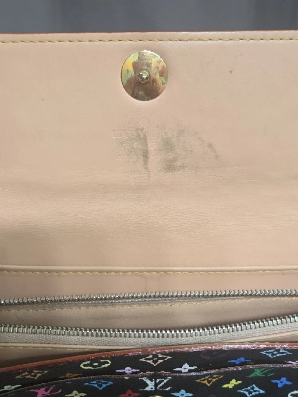 Louis Vuitton Black Murakomi Sarah Monogram Snap-Wallet